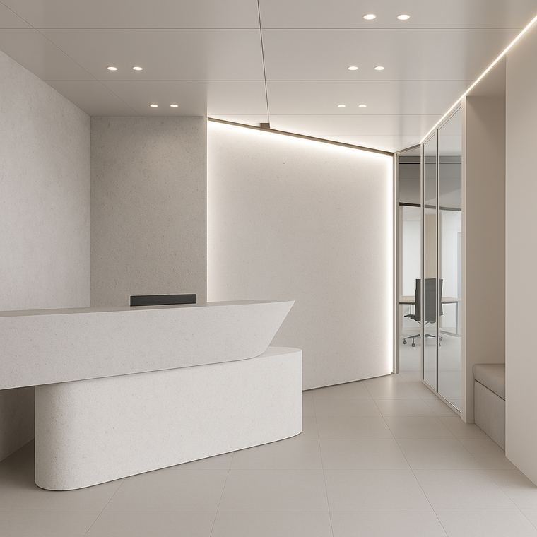 Clean, modern workspace