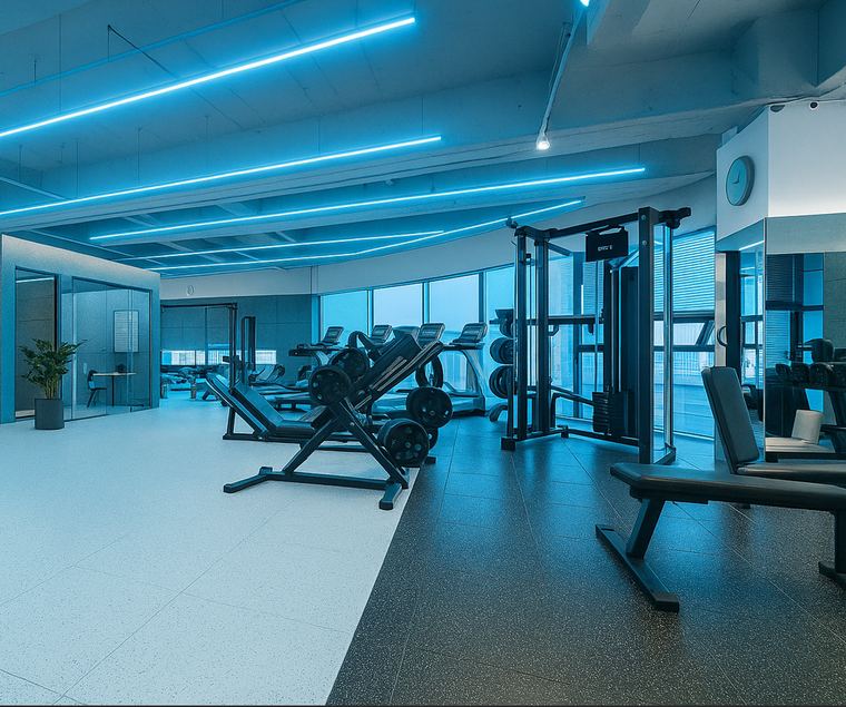 Modern personal-training gym