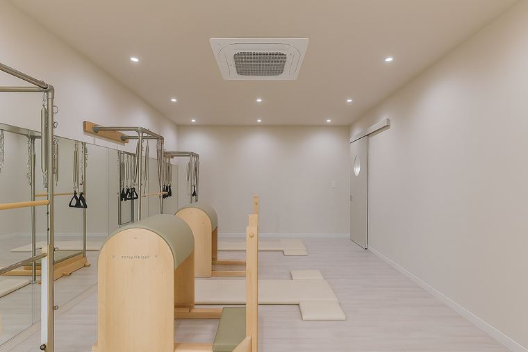 Cozy, focused Pilates studio